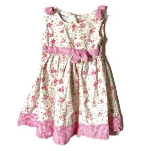 Blueberi Boulevard Dress Floral Pink White 2T